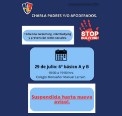 Charla "Grooming, ciberbullying y prevención en redes sociales"