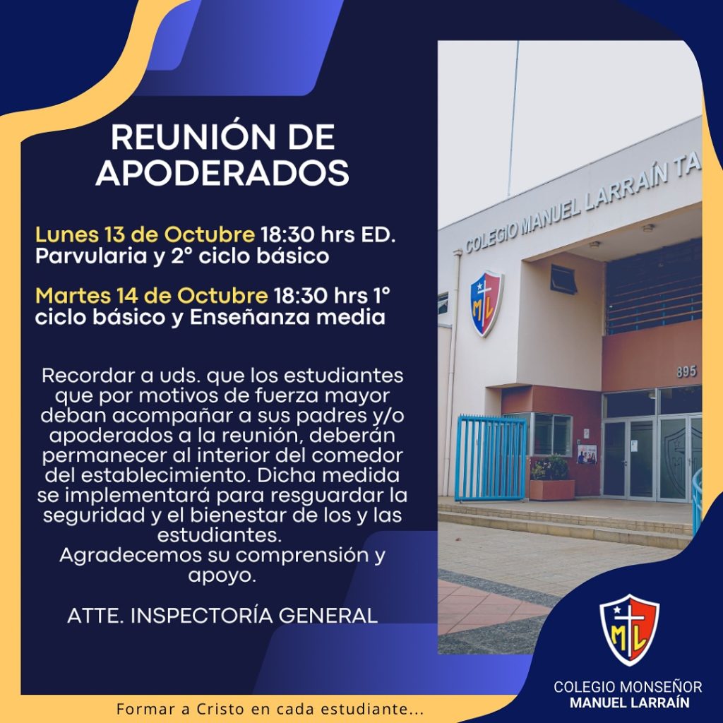 Reunión de apoderados 13 Octubre